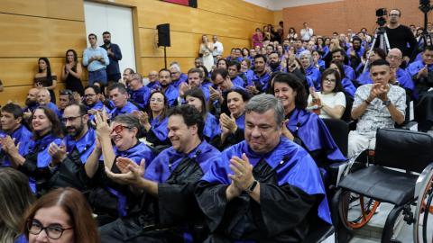 Cerimônia de posse de Carlos Henrique de Carvalho no cargo de reitor da UFU (foto: Marco Cavalcanti)