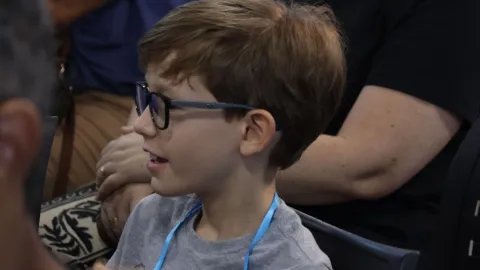 Visita das crianças