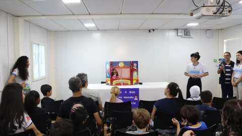 Visita das crianças