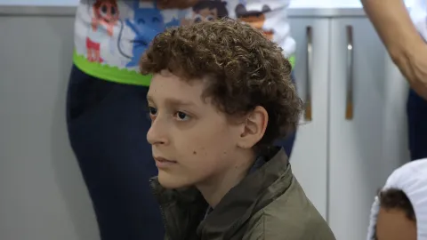 Visita das crianças