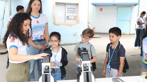 Visita das crianças