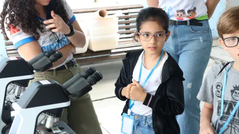 Visita das crianças