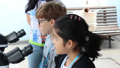 Visita das crianças