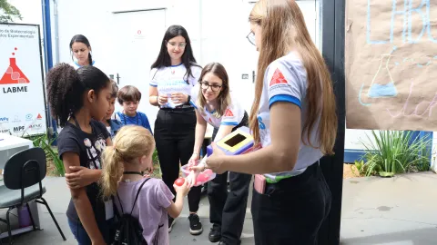 Visita das crianças