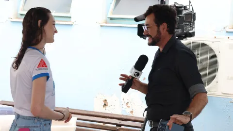 Visita das crianças