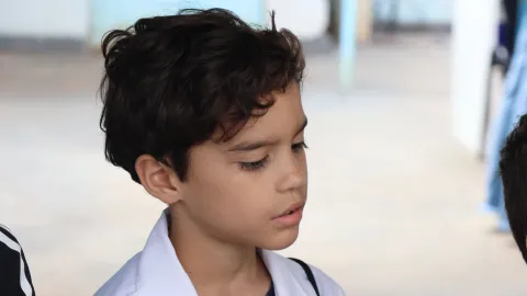 Visita das crianças