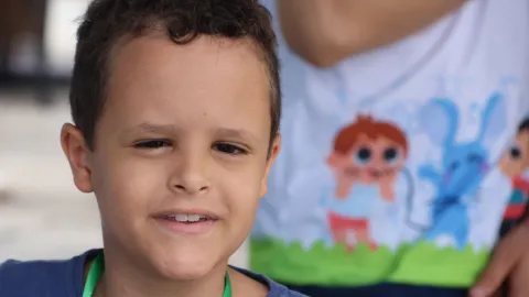 Visita das crianças