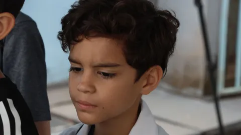 Visita das crianças