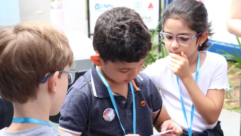 Visita das crianças