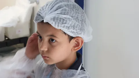 Visita das crianças