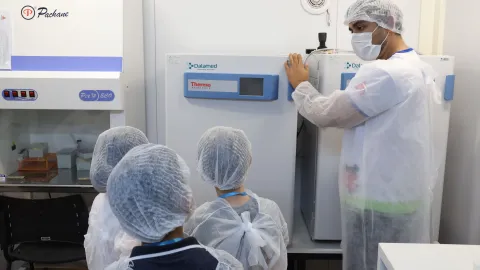 Visita das crianças