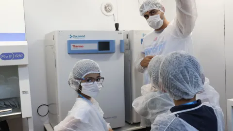 Visita das crianças