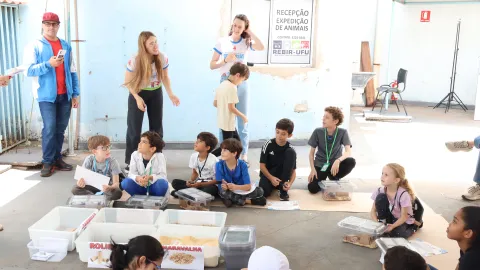 Visita das crianças