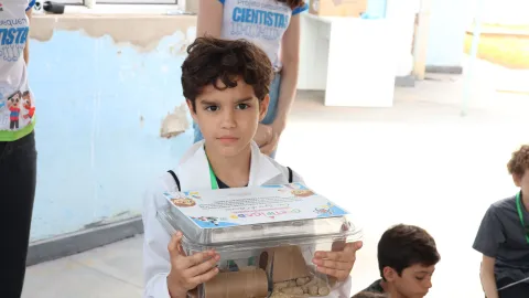 Visita das crianças