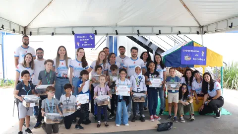 Visita das crianças