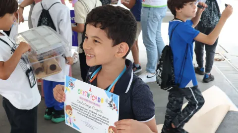 Visita das crianças