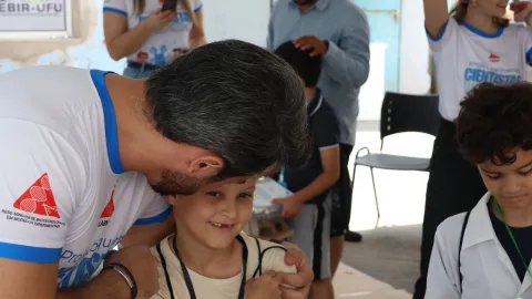 Visita das crianças