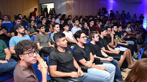 Aula Inaugural do curso Bacharelado em Inteligência artificial (Foto: Milton Santos)