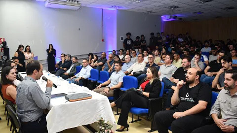 Aula Inaugural do curso Bacharelado em Inteligência artificial (Foto: Milton Santos)