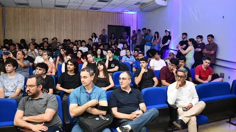 Aula Inaugural do curso Bacharelado em Inteligência artificial (Foto: Milton Santos)