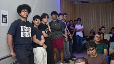 Aula Inaugural do curso Bacharelado em Inteligência artificial (Foto: Milton Santos)