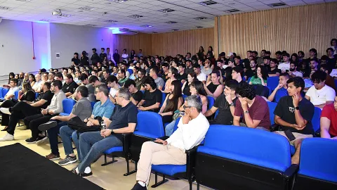 Aula Inaugural do curso Bacharelado em Inteligência artificial (Foto: Milton Santos)
