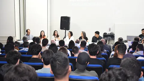 Aula Inaugural do curso Bacharelado em Inteligência artificial (Foto: Milton Santos)