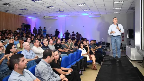 Aula Inaugural do curso Bacharelado em Inteligência artificial (Foto: Milton Santos)