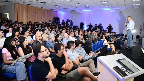 Aula Inaugural do curso Bacharelado em Inteligência artificial (Foto: Milton Santos)