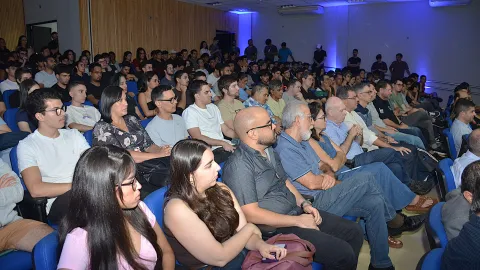 Aula Inaugural do curso Bacharelado em Inteligência artificial (Foto: Milton Santos)