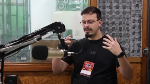 Gustavo Ribeiro, oficina de podcast