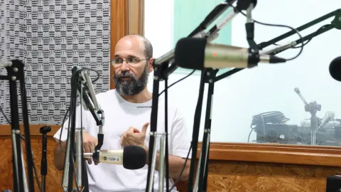 Márcio Gamma, oficina de podcast