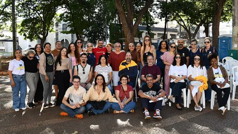 Aula pública promovida é pela UFU em Uberlândia (Foto: Milton Santos)