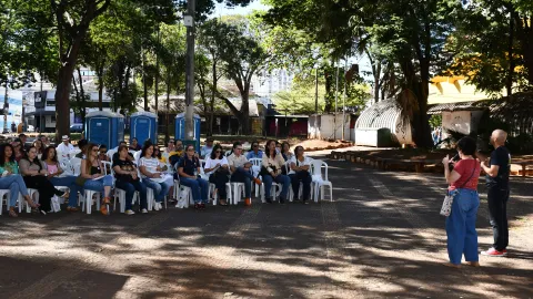 Aula pública promovida é pela UFU em Uberlândia (Foto: Milton Santos)