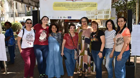 Aula pública promovida é pela UFU em Uberlândia (Foto: Milton Santos)