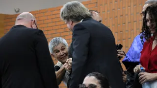 Cerimônia de posse de Carlos Henrique de Carvalho no cargo de reitor da UFU (foto: Marco Cavalcanti)