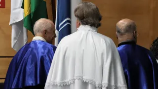 Cerimônia de posse de Carlos Henrique de Carvalho no cargo de reitor da UFU (foto: Marco Cavalcanti)