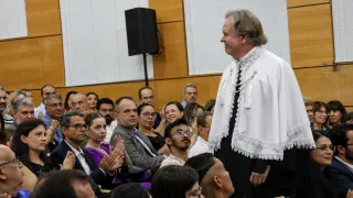 Cerimônia de posse de Carlos Henrique de Carvalho no cargo de reitor da UFU (foto: Marco Cavalcanti)
