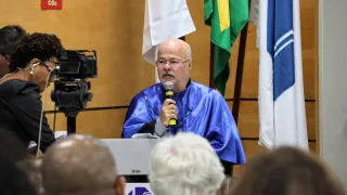 Cerimônia de posse de Carlos Henrique de Carvalho no cargo de reitor da UFU (foto: Marco Cavalcanti)