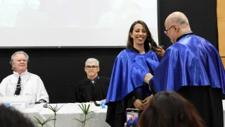 Cerimônia de posse de Carlos Henrique de Carvalho no cargo de reitor da UFU (foto: Marco Cavalcanti)