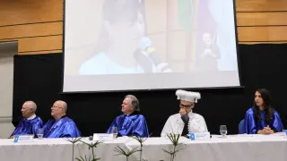 Cerimônia de posse de Carlos Henrique de Carvalho no cargo de reitor da UFU (foto: Marco Cavalcanti)