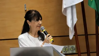 Cerimônia de posse de Carlos Henrique de Carvalho no cargo de reitor da UFU (foto: Marco Cavalcanti)