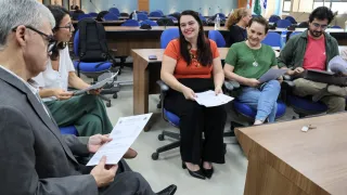 Entrega da minuta da comissão de inclusão e acessibilidade  (foto: Marco Cavalcanti)